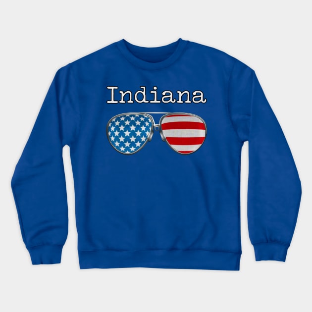 USA PILOT GLASSES INDIANA Crewneck Sweatshirt by SAMELVES